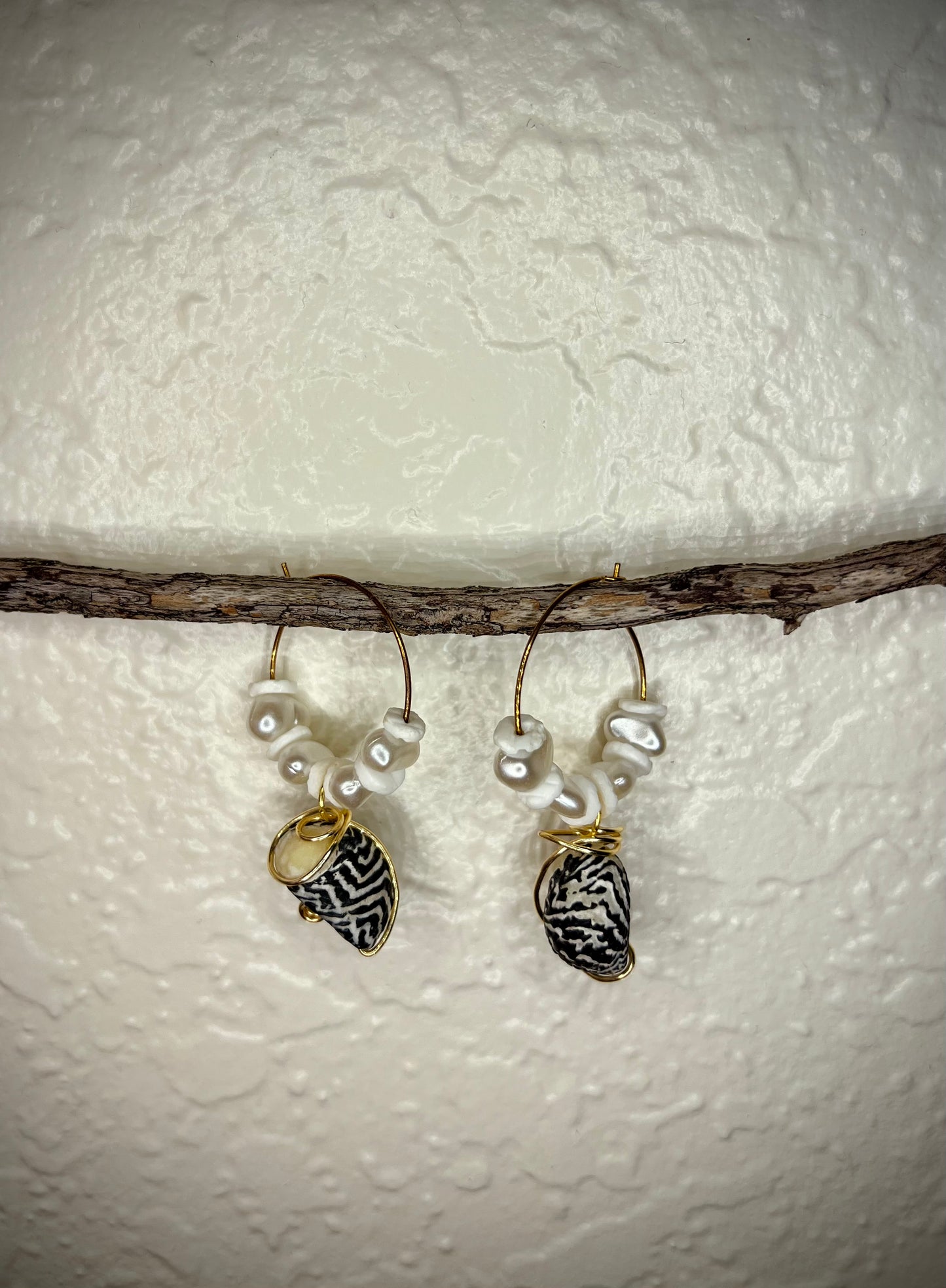 Nerita tessellata earrings